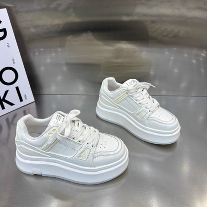 Damen Plattform Sneaker Bequem Dämpfung Modern