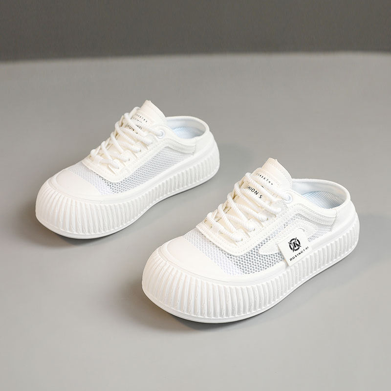 Damen Sneaker Lässig Atmungsaktiv Gummisohle Schwarz