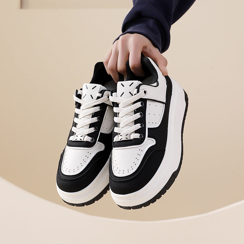 Damen Sneaker HochPlateau Atmungsaktiv Modisch