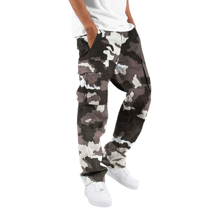 Herren Cargo-Hose Camouflage Vieltaschig Praktisch