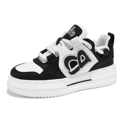 Damen Sneaker Sportlich Atmungsaktiv Weiße Sneaker