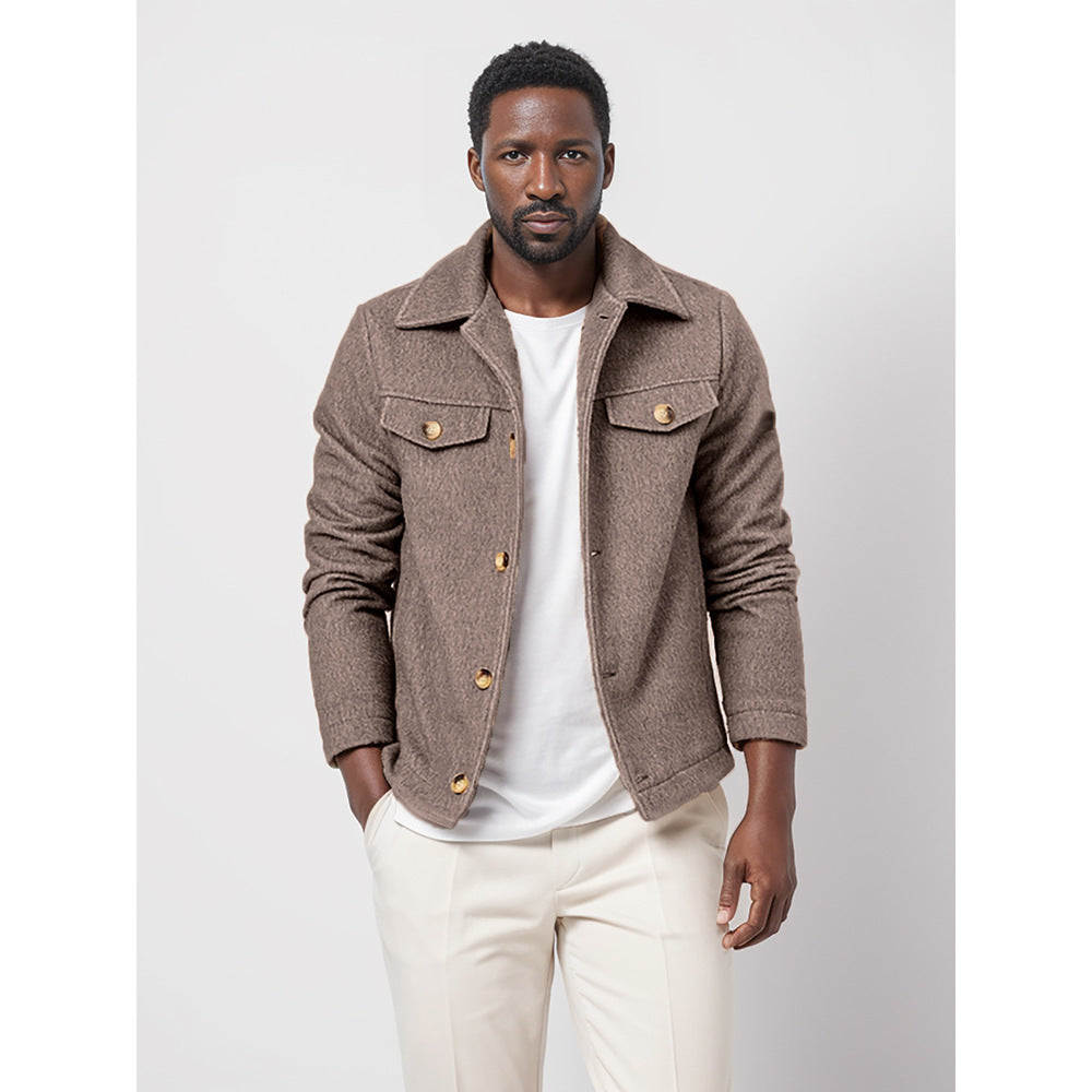 Herren Utility-Jacke Modern mit Nieten und Struktur