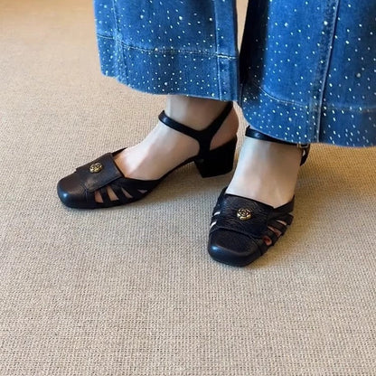Damen Sandalen Komfortabel Elegant mit Applikation