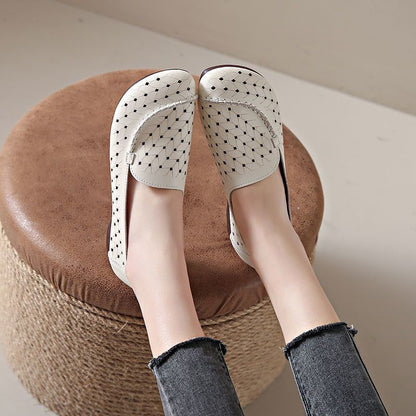 Ballerina Schuhe Damen Bequem Flechtendesign Sommer
