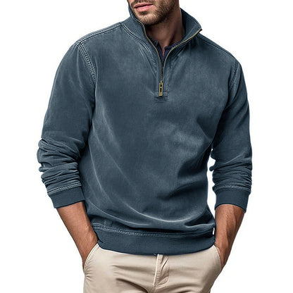 Modischer Stehkragenpullover Herren Trendy Übergröße
