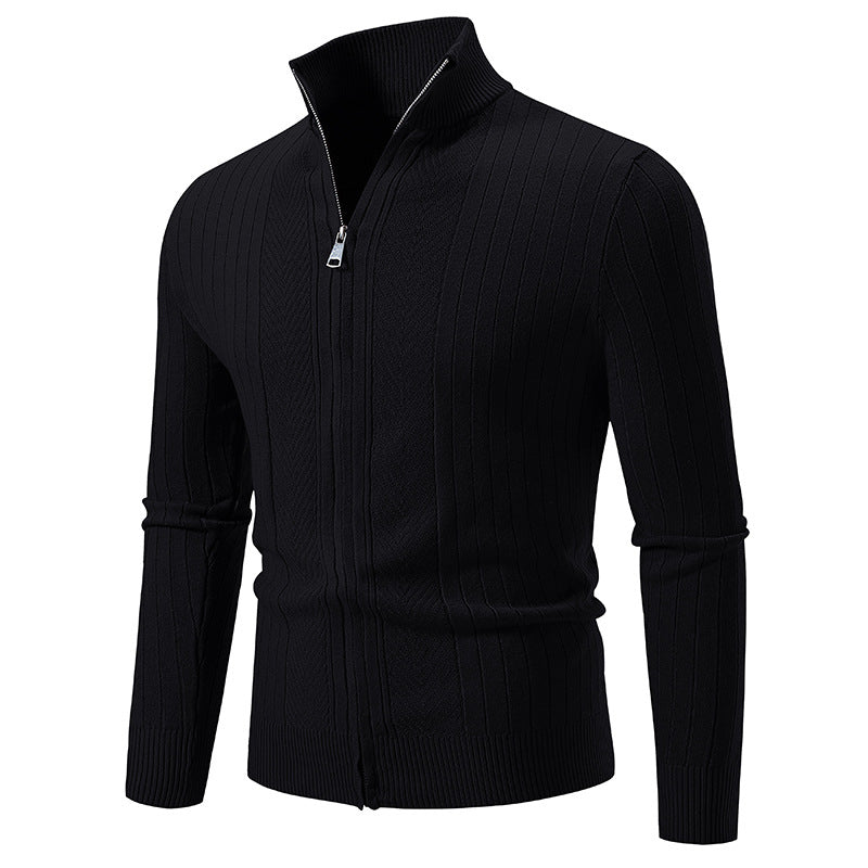 Herren Strickpullover Hochkragen Fein Modern