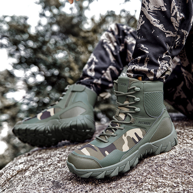 Wanderstiefel Herren Outdoor Rutschfest Atmungsaktiv