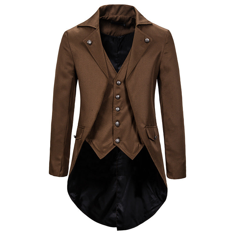 Herren Anzugmantel Elegant Asymmetrisch Modern