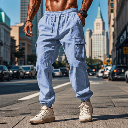 Herren Cargo-Hosen Elastisch Praktisch Bequem - BerlinGlamour