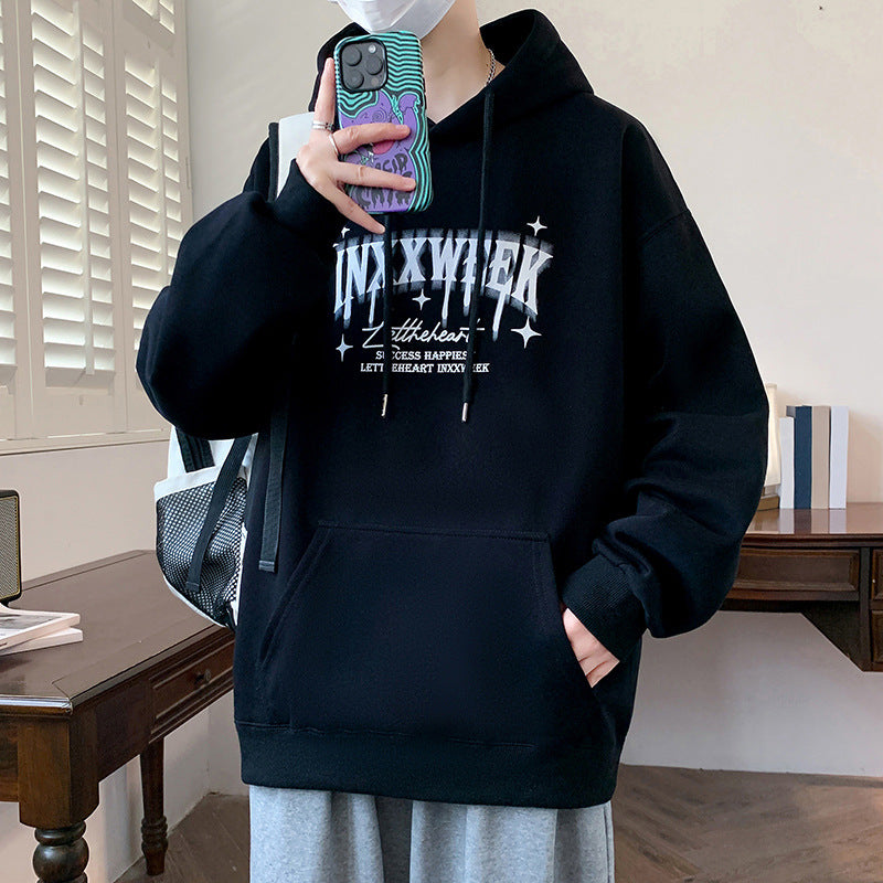 Kapuzenpullover Bequem Modern mit Grafikdruck - BerlinGlamour