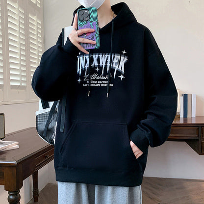 Kapuzenpullover Bequem Modern mit Grafikdruck - BerlinGlamour
