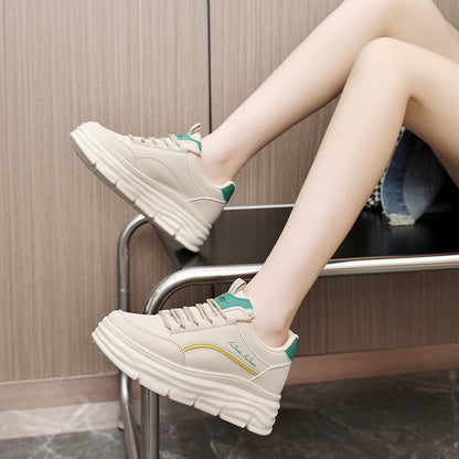 Damen Sneaker Plateau Komfortabel Flexibel Moderne Mode