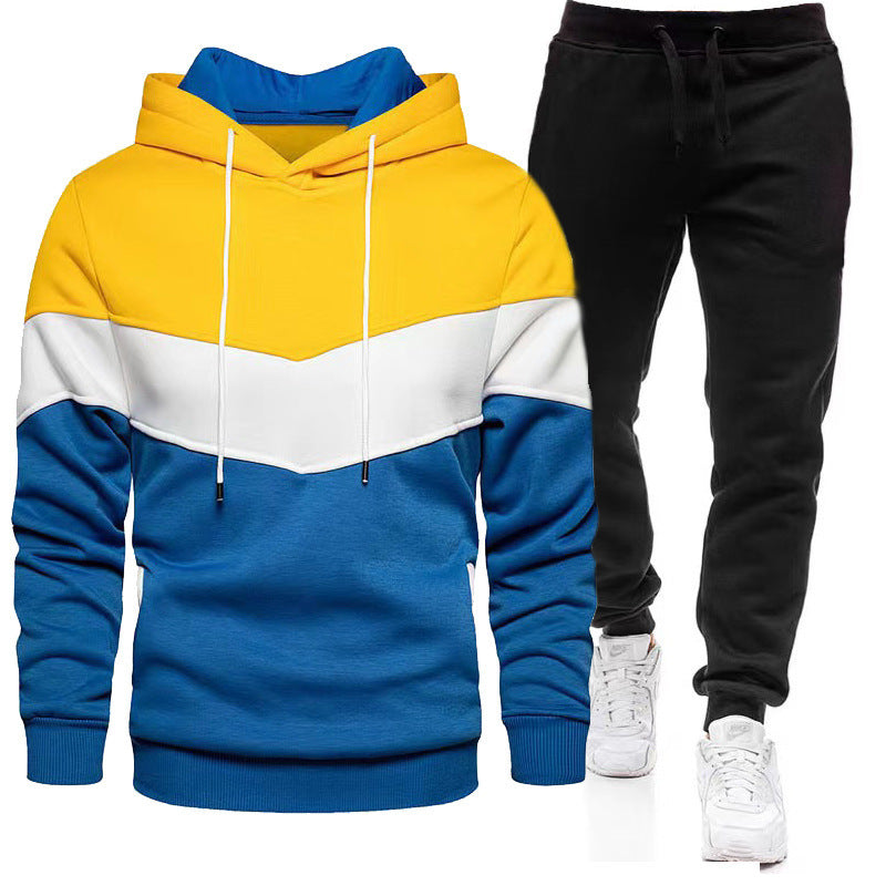 Herren Sportset Kapuzenpullover Jogginghose Grau