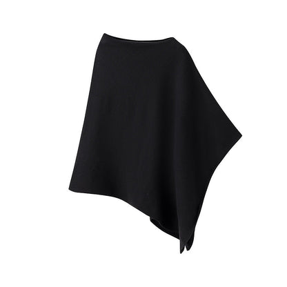 Wollponcho Damen Schal Elastisch Warm Modern