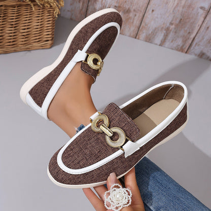 Damen Slipper Elegant Gold Dekoration Comfort