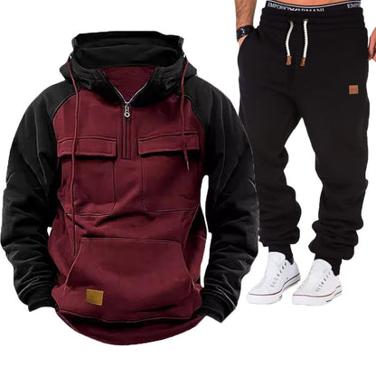 Herren Pullover Funktions mit Taschen Sportlich Warm - BerlinGlamour