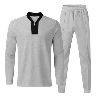 Herren Sportanzug Modern mit Kragen Reißverschluss