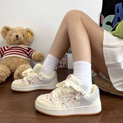 Damen Sneaker Sportschuhe Modisch Strukturiert