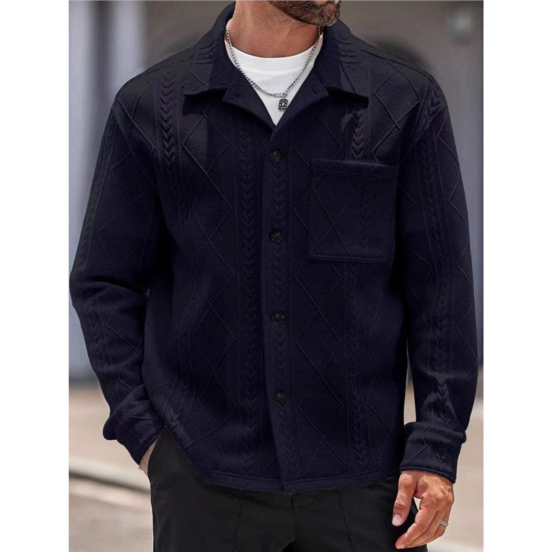 Herren Freizeitjacke Strukturiert Stadtstyle
