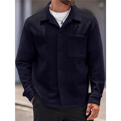 Herren Freizeitjacke Strukturiert Stadtstyle