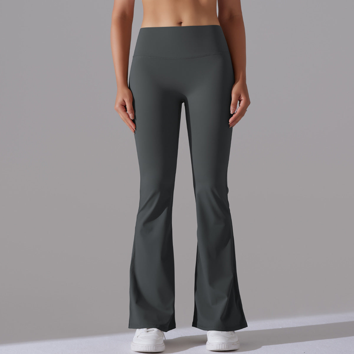 Fitnesshose Damengröße mit Hochem Bund Formende Leggings
