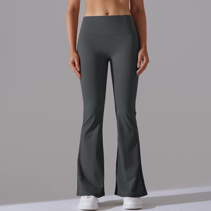 Fitnesshose Damengröße mit Hochem Bund Formende Leggings