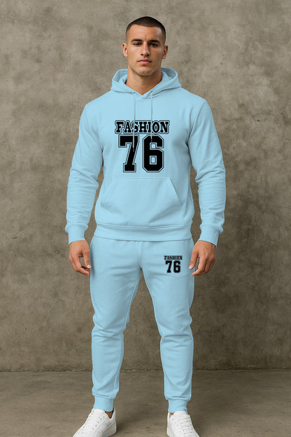 Herren Sport Set Hoodie Jogginghose Bequem Grau