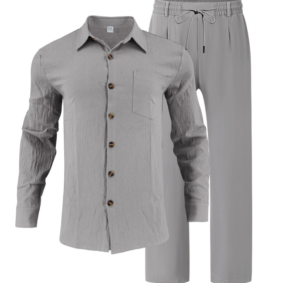 Herren Lounge-Set Bequem Hochwertig Mit Hemd Und Hose