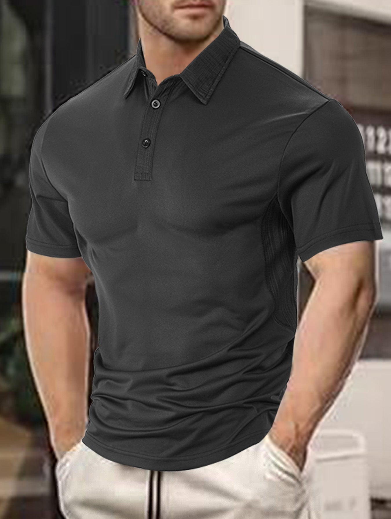 Herren Poloshirt Sportlich Funktionell Modern