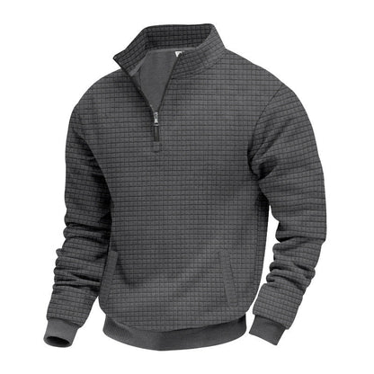Herren Pullover Modern Halb-Reißverschluss Strick
