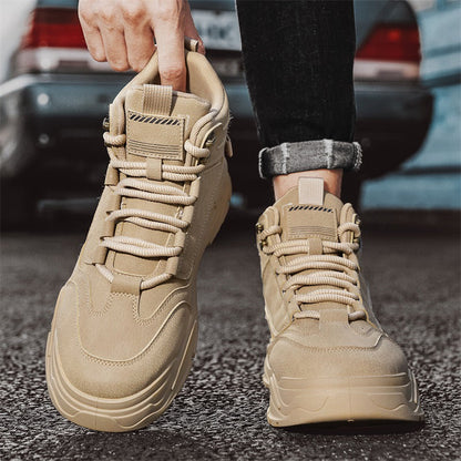 Damen Sneaker High-Top Sportlich Bequem Laufsohle