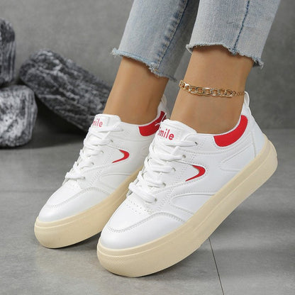 Damen Plateau Sneaker Hoch Modisch Trendy Sohle