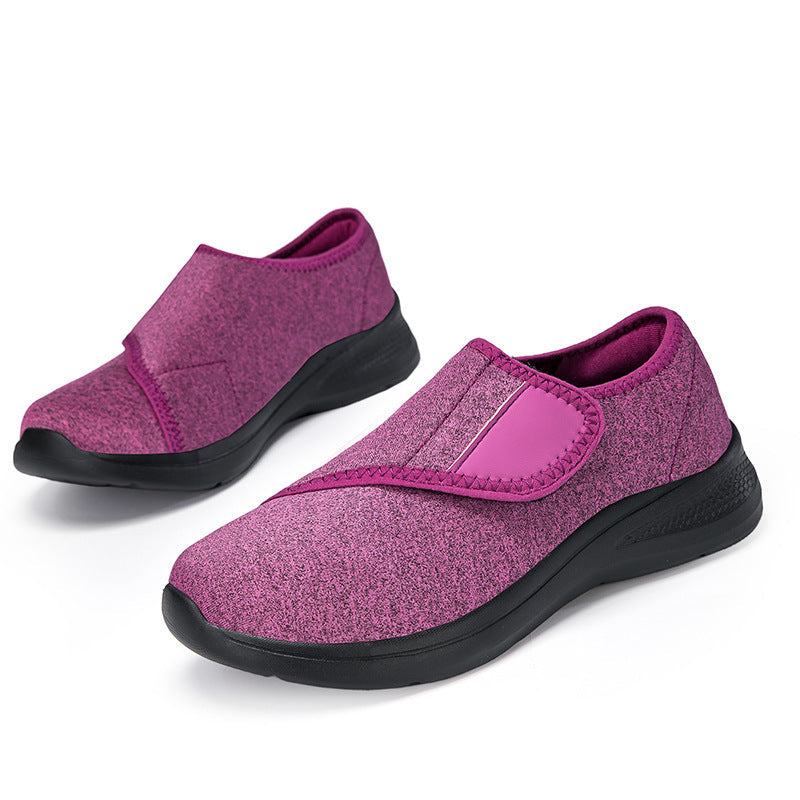 Damen Fitnessschuhe Bequem Slip-On mit Klettverschluss Sport