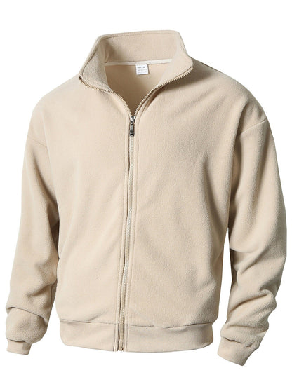 der neue Titel: Herren Fleecejacke mit hohem Kragen und Reißverschluss BerlinGlamour
