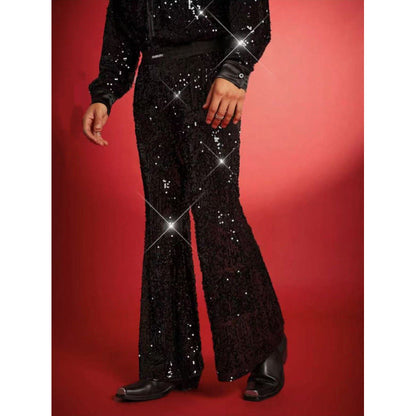 Herren Pailletten-Hose Glitzerhose Partyhose