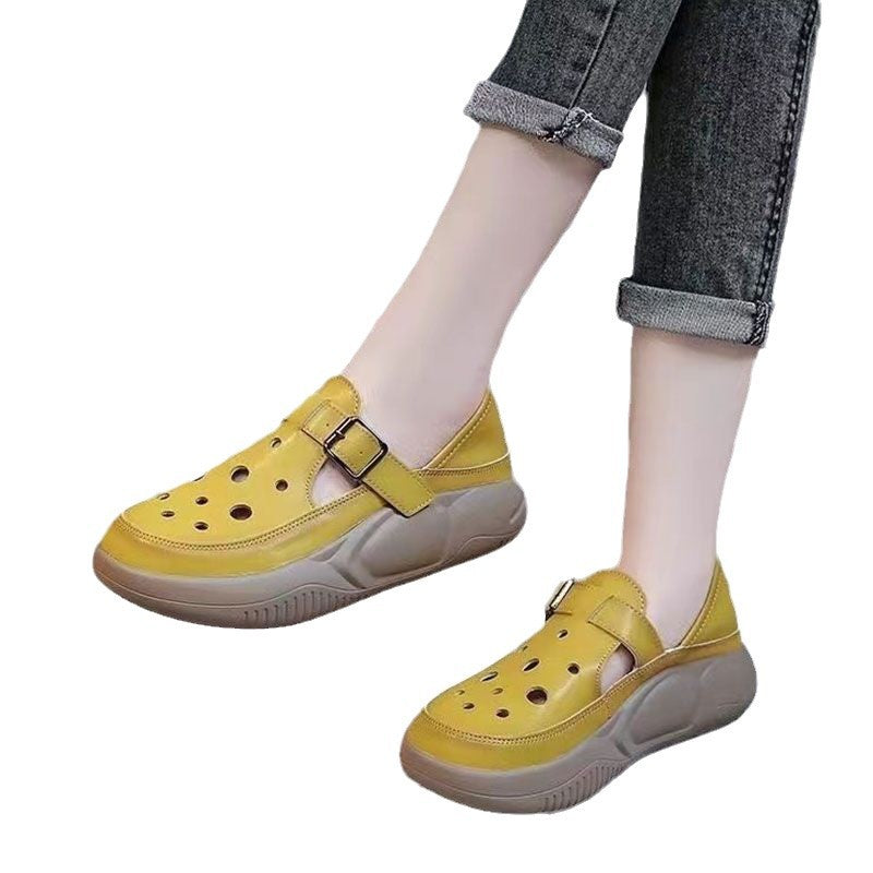 Damen Clogs Modisch Schnalle Praktisch Komfortabel