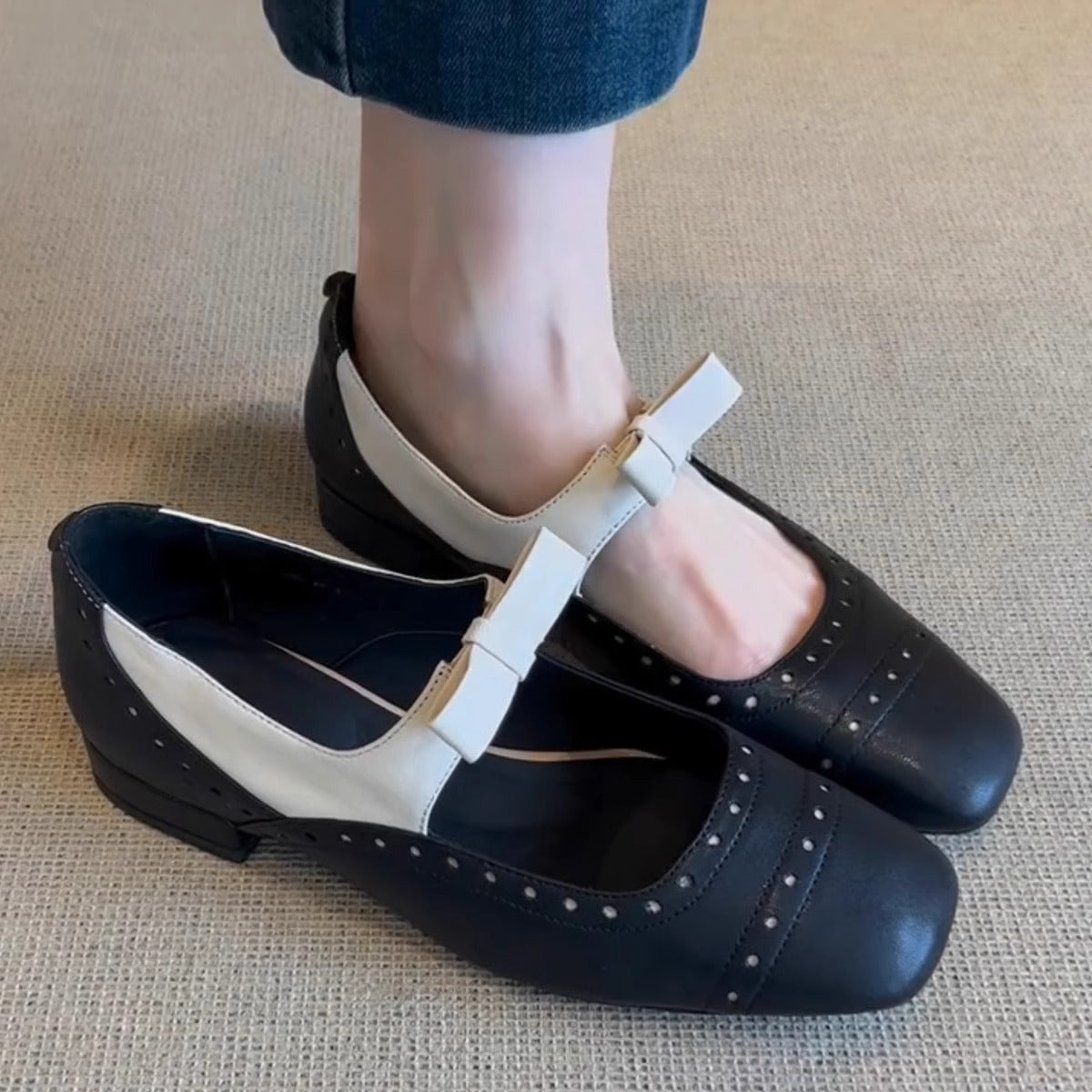 Damen Ballerinas Schuhe Elegant mit Verzierungen - BerlinGlamour