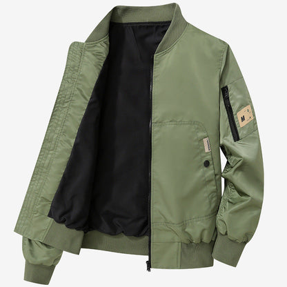 Herren Bomberjacke Modern mit Taschen Schwarz - BerlinGlamour