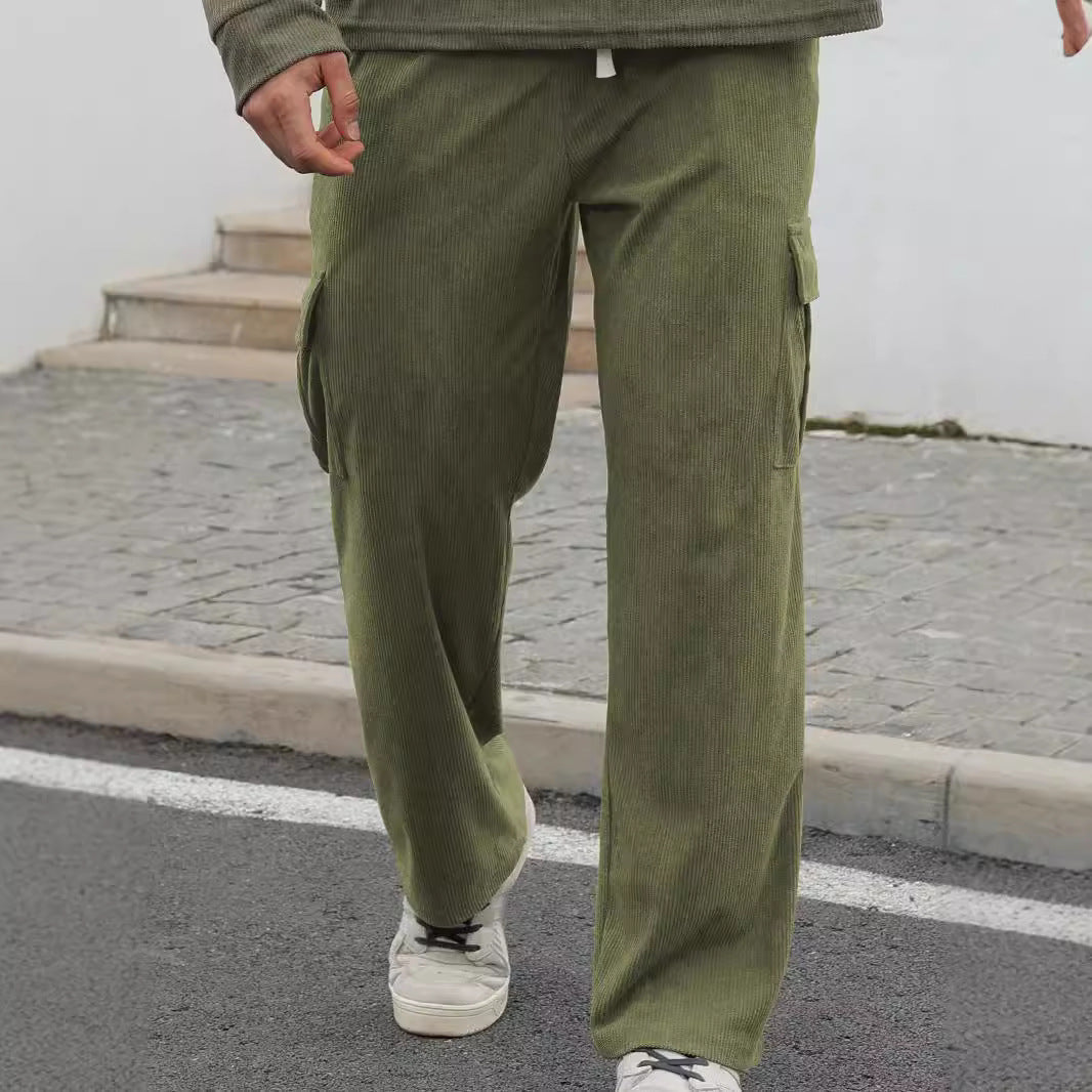 Herren Cargo-Hose mit Kordelzug und Seitentaschen Praktisch - BerlinGlamour