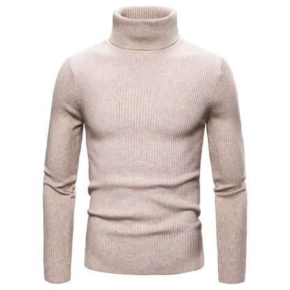 Herren Rollkragenpullover Warm Fein Strick
