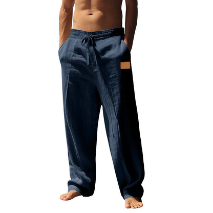 Leinenhose für Herren Leicht Sommerhose Bequem