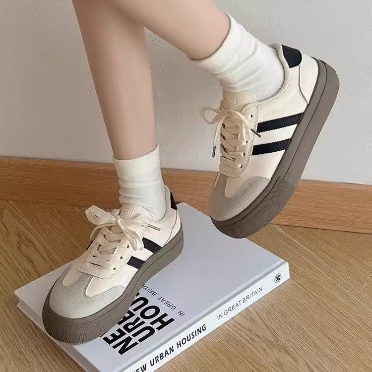 Damen Sneaker PlattformSchuhe Sportlich Rutschfest