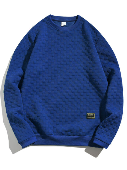 Herren Sweater Lässig Rundhals Elastisch Modern