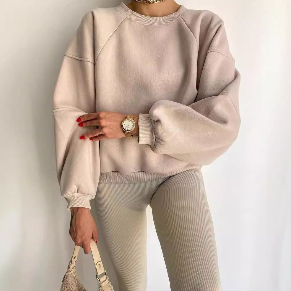 Damen Sweatshirt Oversized Große Ärmel Komfortabel - BerlinGlamour