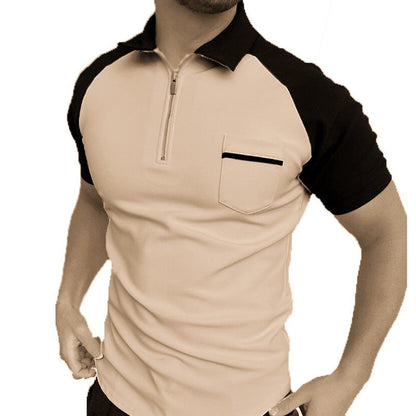 Herren Poloshirt Kurzarm Funktionales Sportshirt Mit Brusttasche