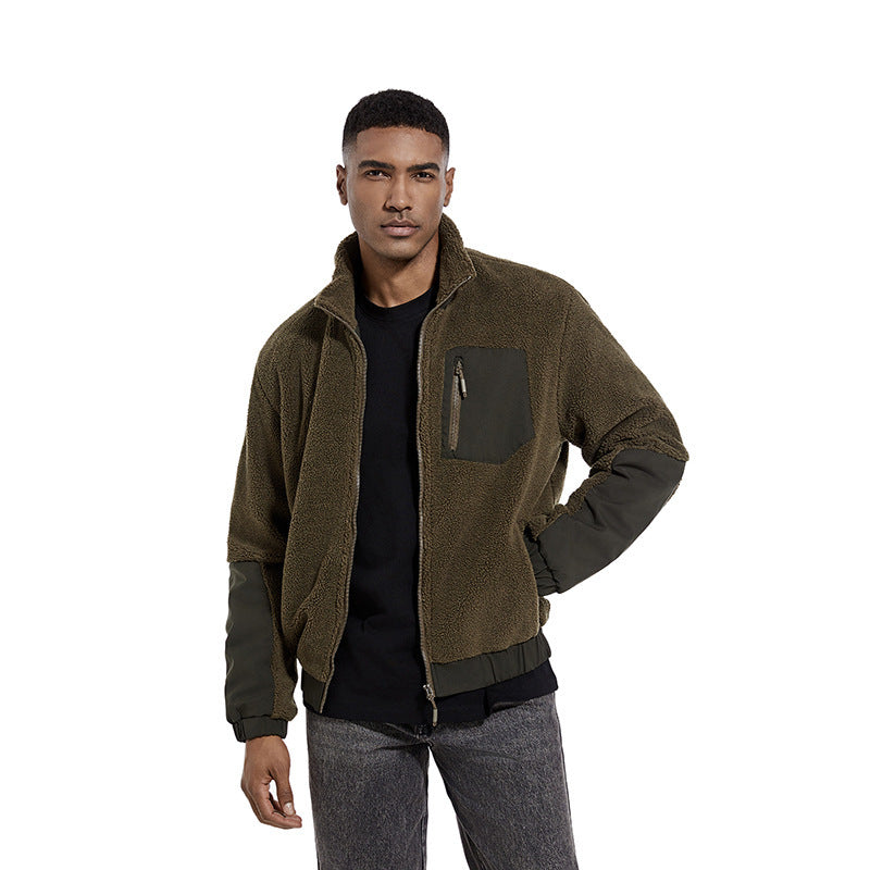 Die neue Bezeichnung lautet: Hochwertige Fleecejacke mit Kragen und seitlichen Reißverschlusstaschen BerlinGlamour