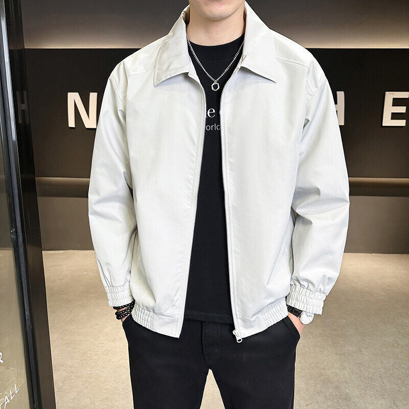 Herren leichtgewichtige Freizeitjacke mit elastischem Bund und praktischen Taschen BerlinGlamour.