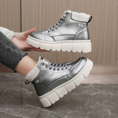 Damen Stiefel Flauschig Rutschfest Winter