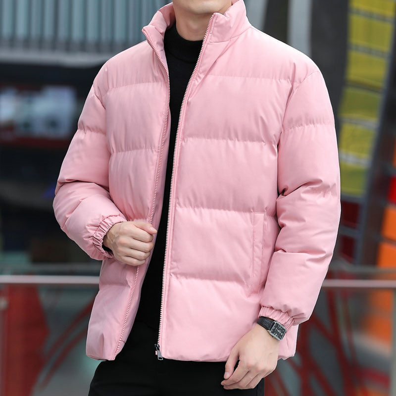 Herren Winterjacke Steppjacke Reißverschluss Warm Isoliert