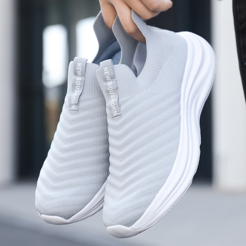 Damen Sneaker Bequem Slip-On Weich Laufsohle Komfort - BerlinGlamour